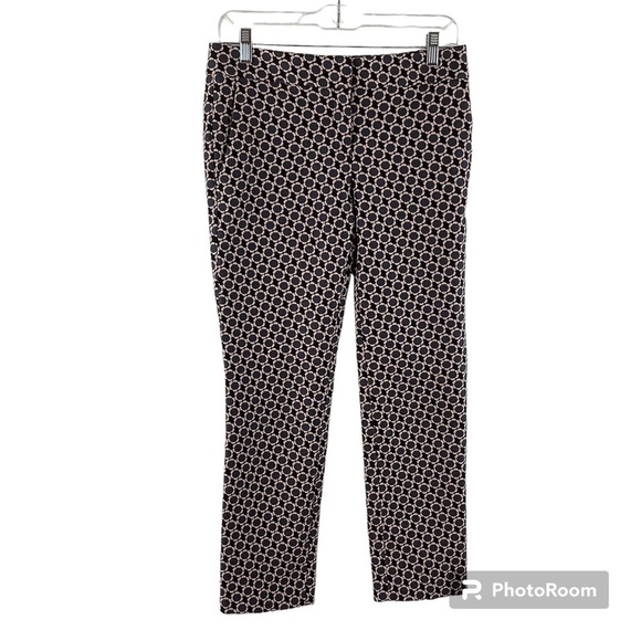 Ann Taylor Devin Fit Daisy Jacquard Ankle Pants - Picture 1 of 6